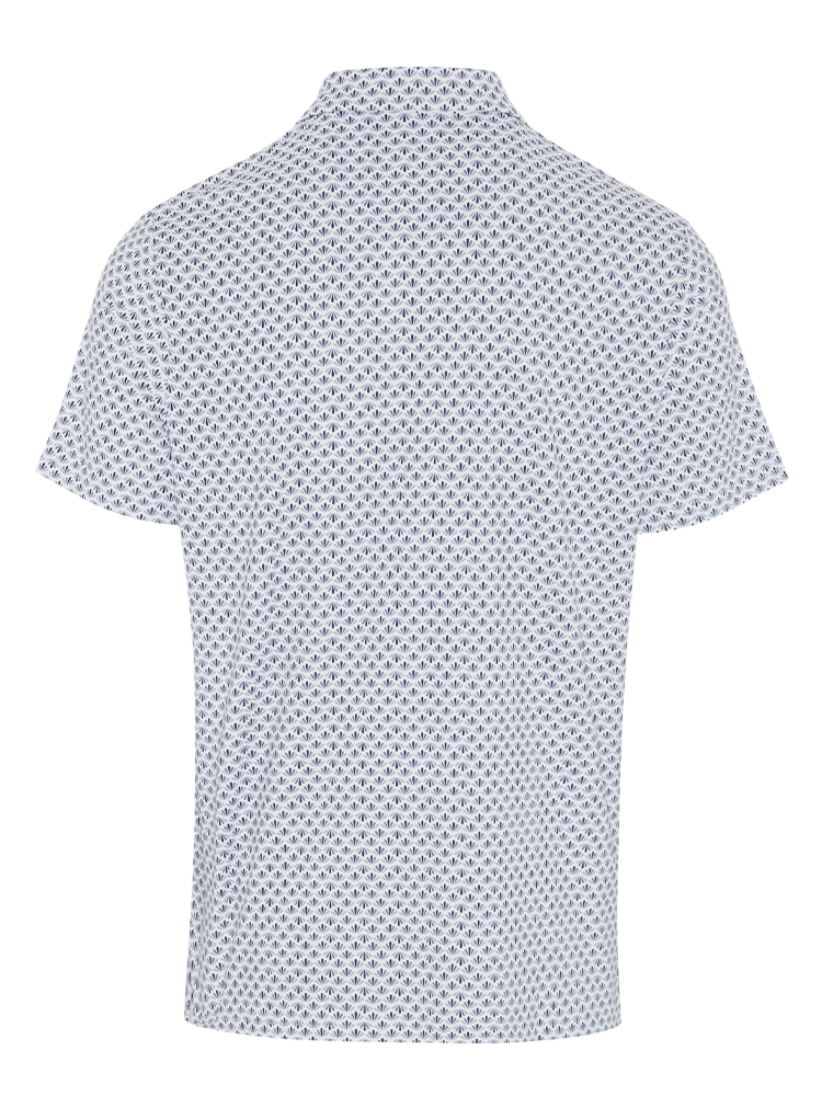 Original Penguin Retro Geo Print Polo - Black Iris