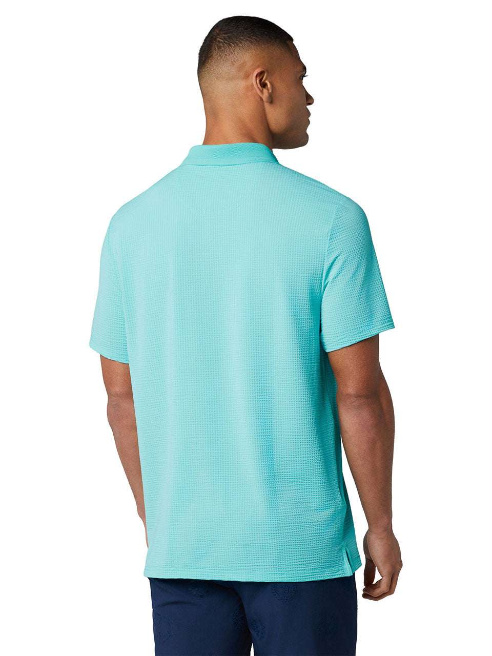 Original Penguin The Seersucker Drivers Polo - Blue Radiance