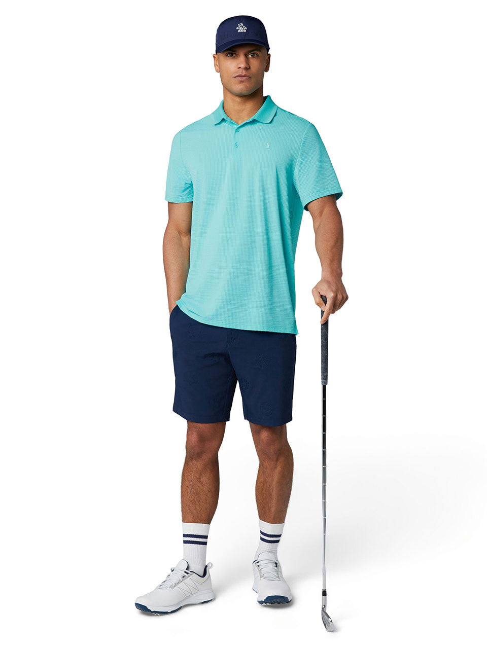 Original Penguin The Seersucker Drivers Polo - Blue Radiance