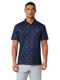 Original Penguin Victory Crest Jacquard Polo - Black Iris