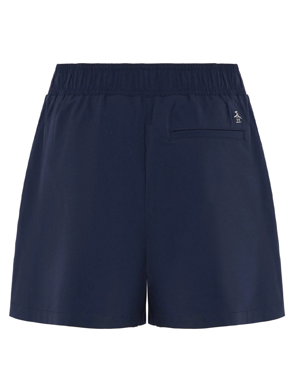 Original Penguin Womens 5" Inseam Pleated Shorts - Black Iris