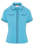 Original Penguin Womens Button Placket Top - Aquarius