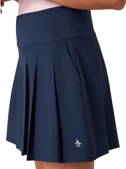 Original Penguin Womens Pleated 17" Skort - Black Iris