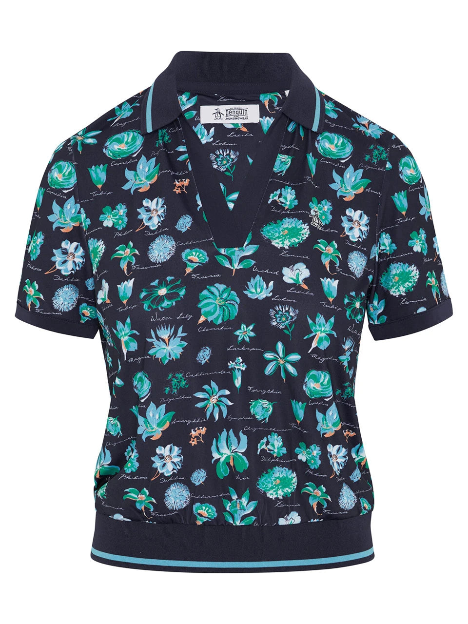 Original Penguin Womens Waist Bloussant Polo - Black Iris