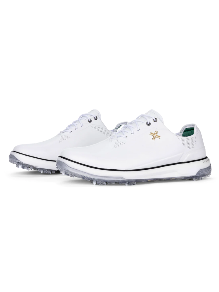Payntr Golf Eighty Seven SC Golf Shoes (Wide Fit) - White/Black/Gold