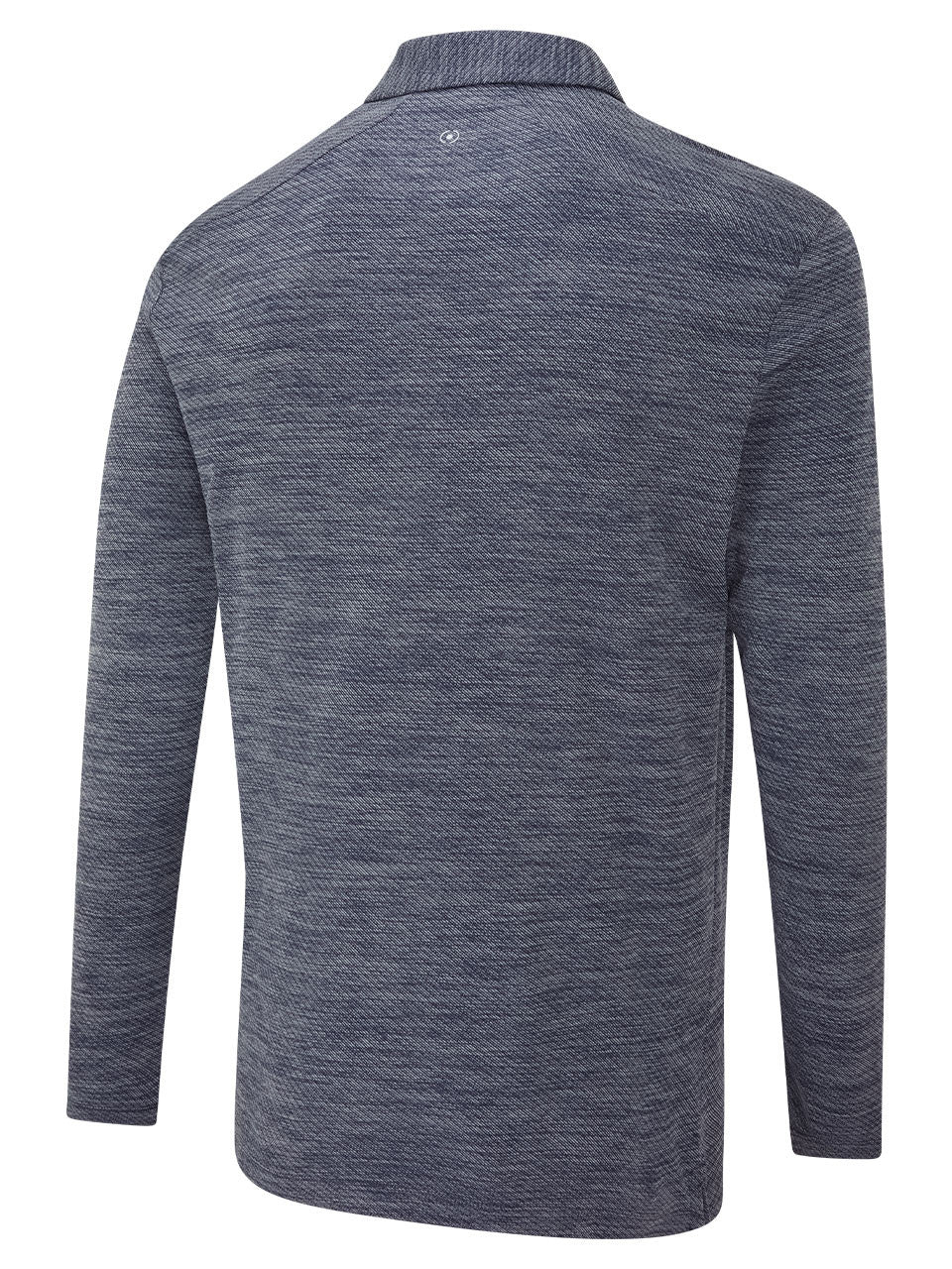 Ping Creek Long Sleeve Polo - Navy Melange