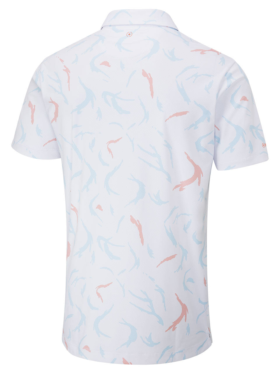 Ping Ephron Polo Shirt - White/Wild Salmon Multi