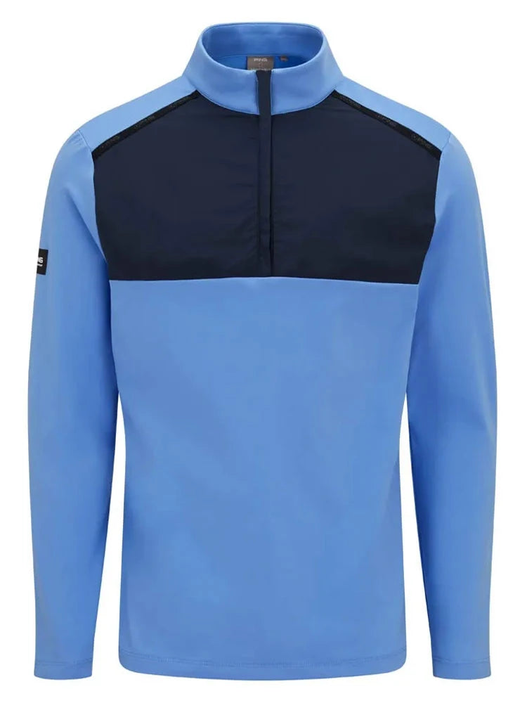Ping Keeton Midlayer - Cornflower Blue/Navy