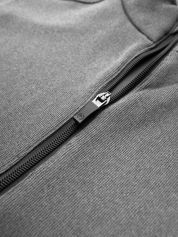 Ping Ramsey Half-Zip Ribbed Fleece - Ash Marl
