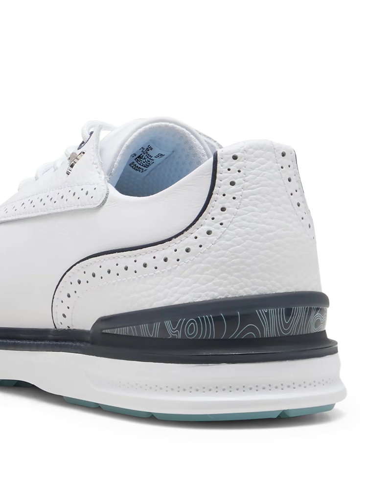 Puma Avant 2.0 Wide Golf Shoes - Puma White/Deep Navy/Spring Blue