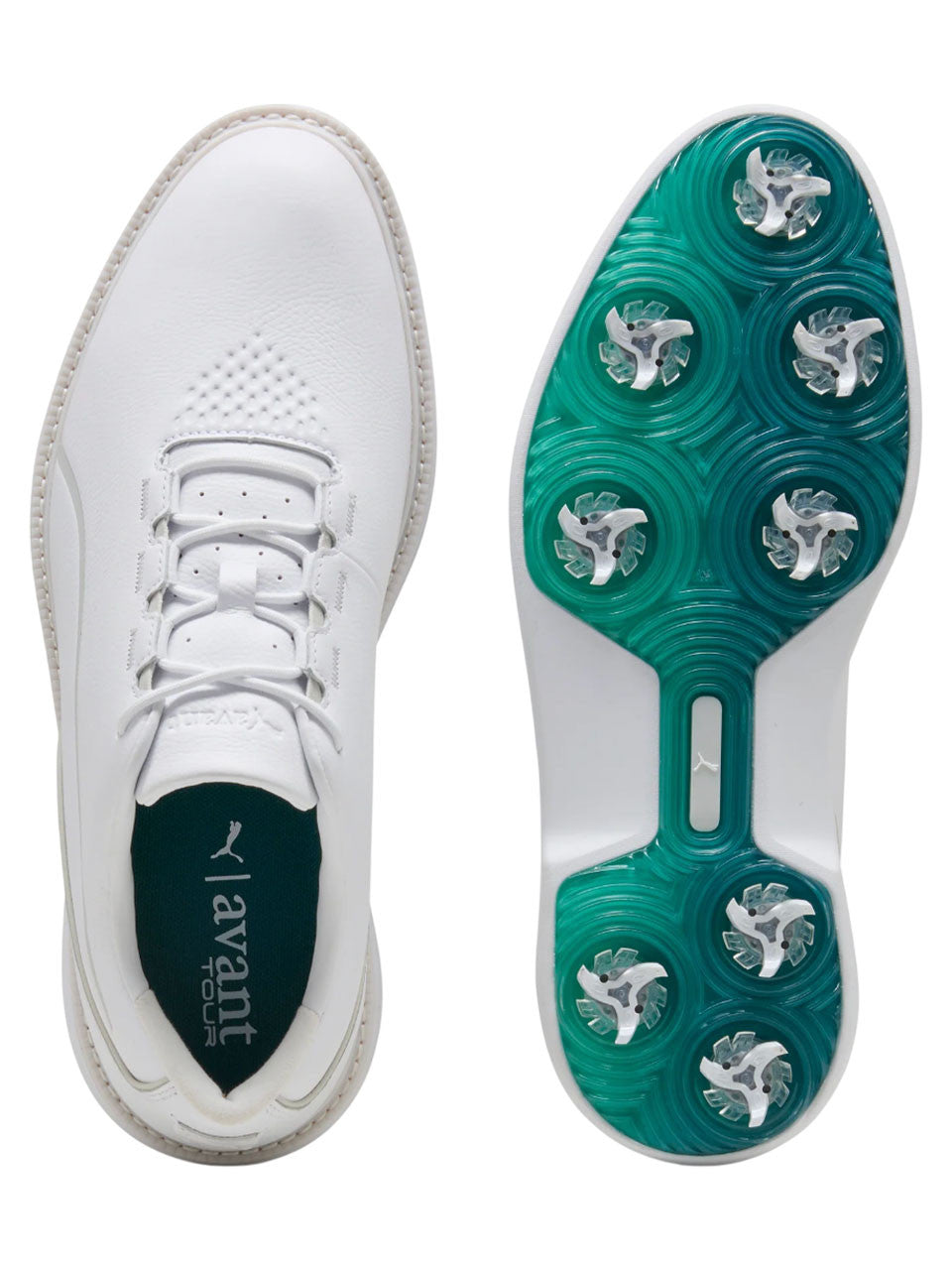 Puma Avant Tour Golf Shoes - Puma White/Feather Grey