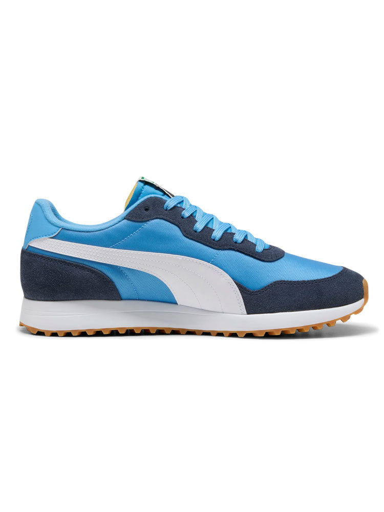 Puma Helsinki G Spikeless Golf Shoes - Regal Blue/Deep Navy/Gum