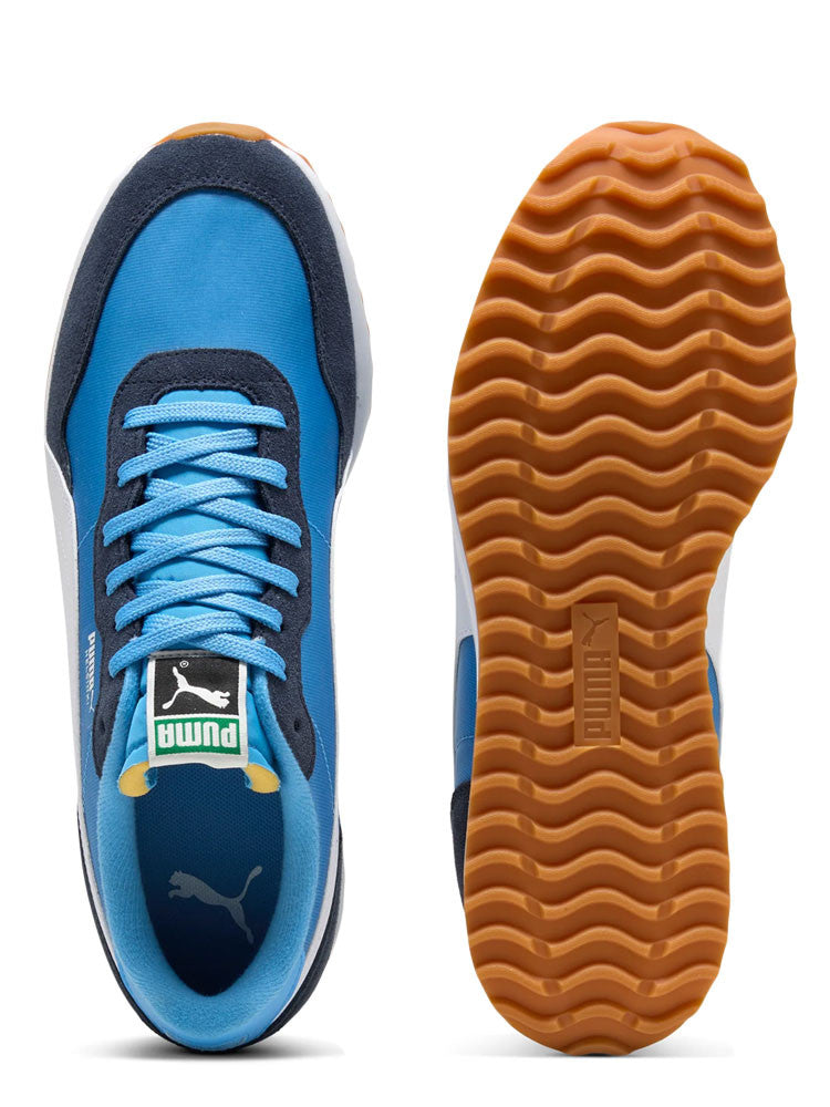 Puma Helsinki G Spikeless Golf Shoes - Regal Blue/Deep Navy/Gum