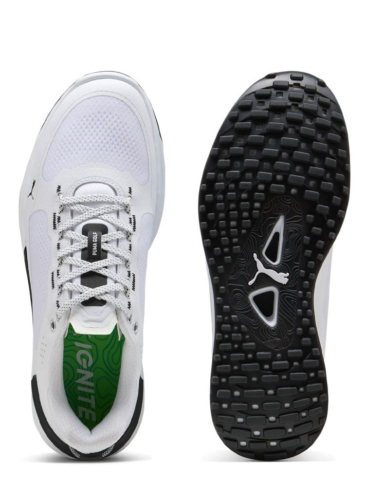 Puma IGNITE Elevate X Spikeless Golf Shoes - Puma White/Puma Black/Puma White