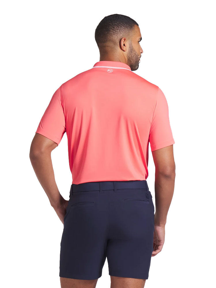 Puma MATTR Elevated Solid Polo - Peach Frost