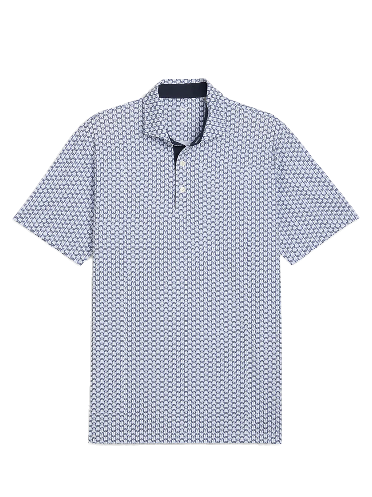 Puma MATTR Lotus Golf Polo - White Glow/Deep Navy
