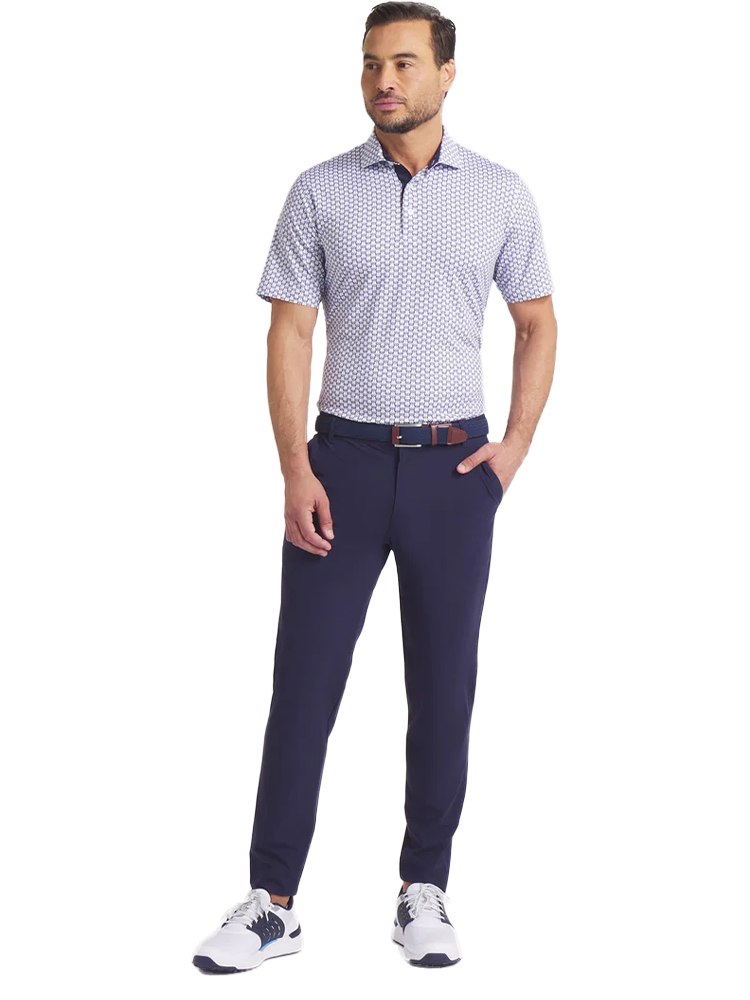 Puma MATTR Lotus Golf Polo - White Glow/Deep Navy