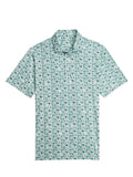 Puma MATTR Port Golf Polo - Green Terrain/White Glow
