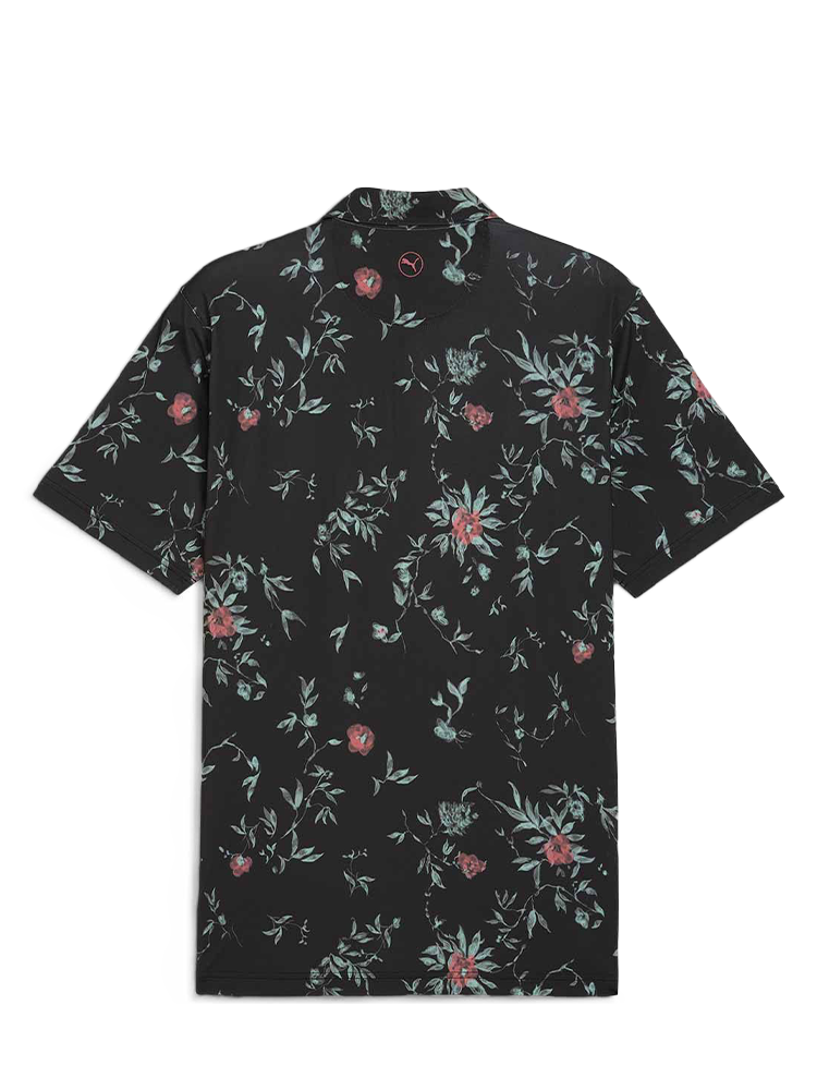 Puma MATTR Water Floral Golf Polo - Puma Black
