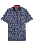 Puma Pique Royal Polo - Deep Navy/White Glow