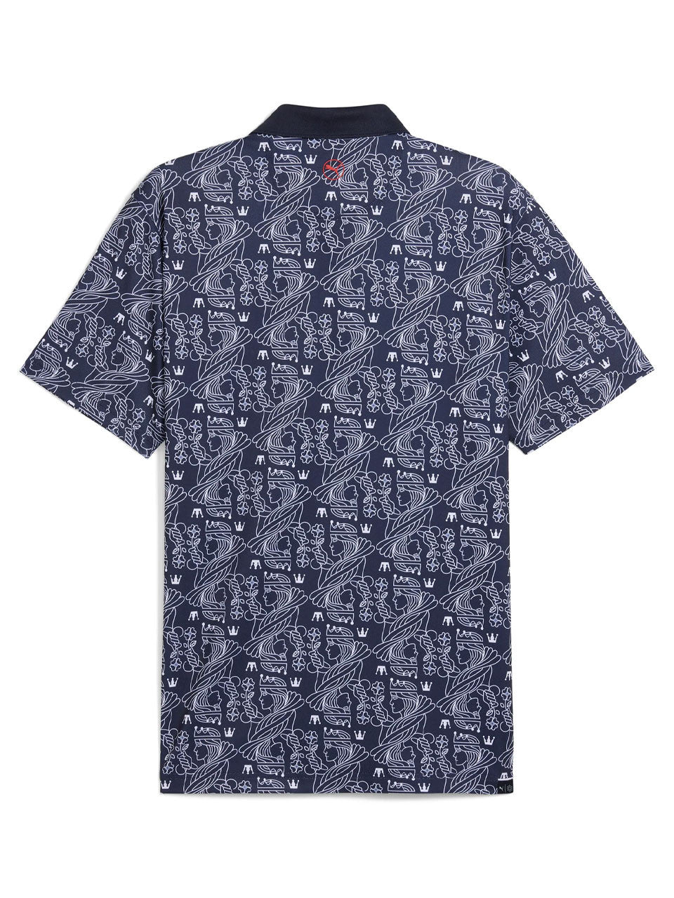 Puma Pique Royal Polo - Deep Navy/White Glow
