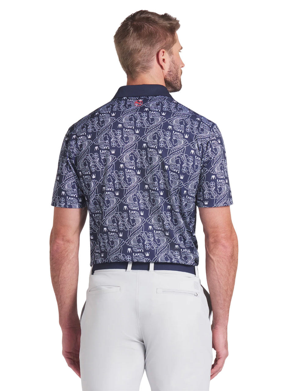 Puma Pique Royal Polo - Deep Navy/White Glow