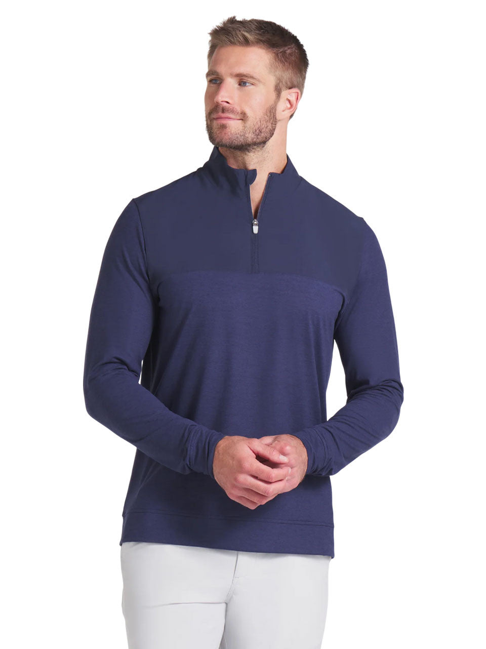 Puma Ripguard Hybrid 1/4 Zip - Deep Navy Heather/Deep Navy