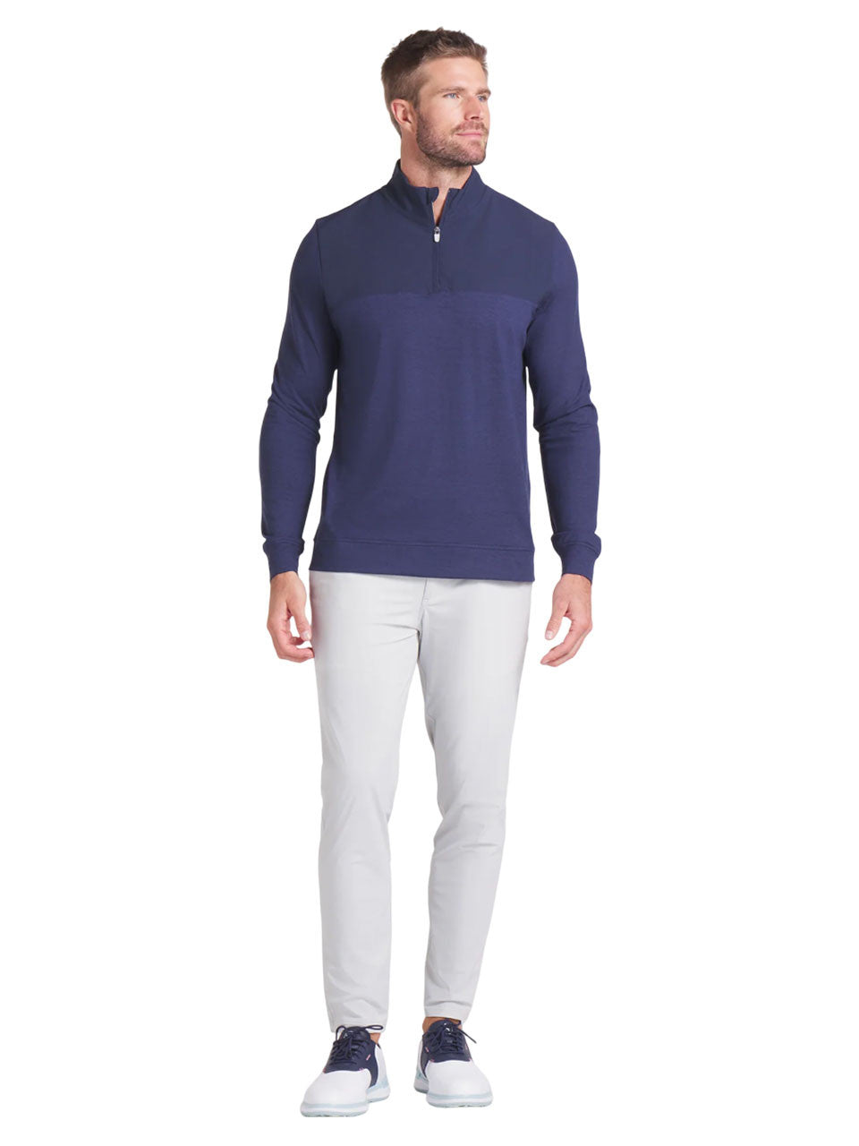Puma Ripguard Hybrid 1/4 Zip - Deep Navy Heather/Deep Navy