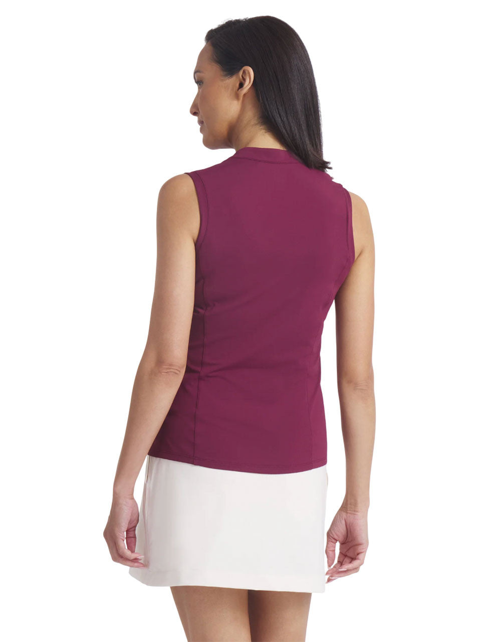 Puma Womens Aerlon Mock Sleeveless Top - Ruby Shimmer