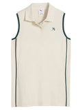 Puma x Arnold Palmer Womens Modalon Piped Sleeveless Polo - Alpine