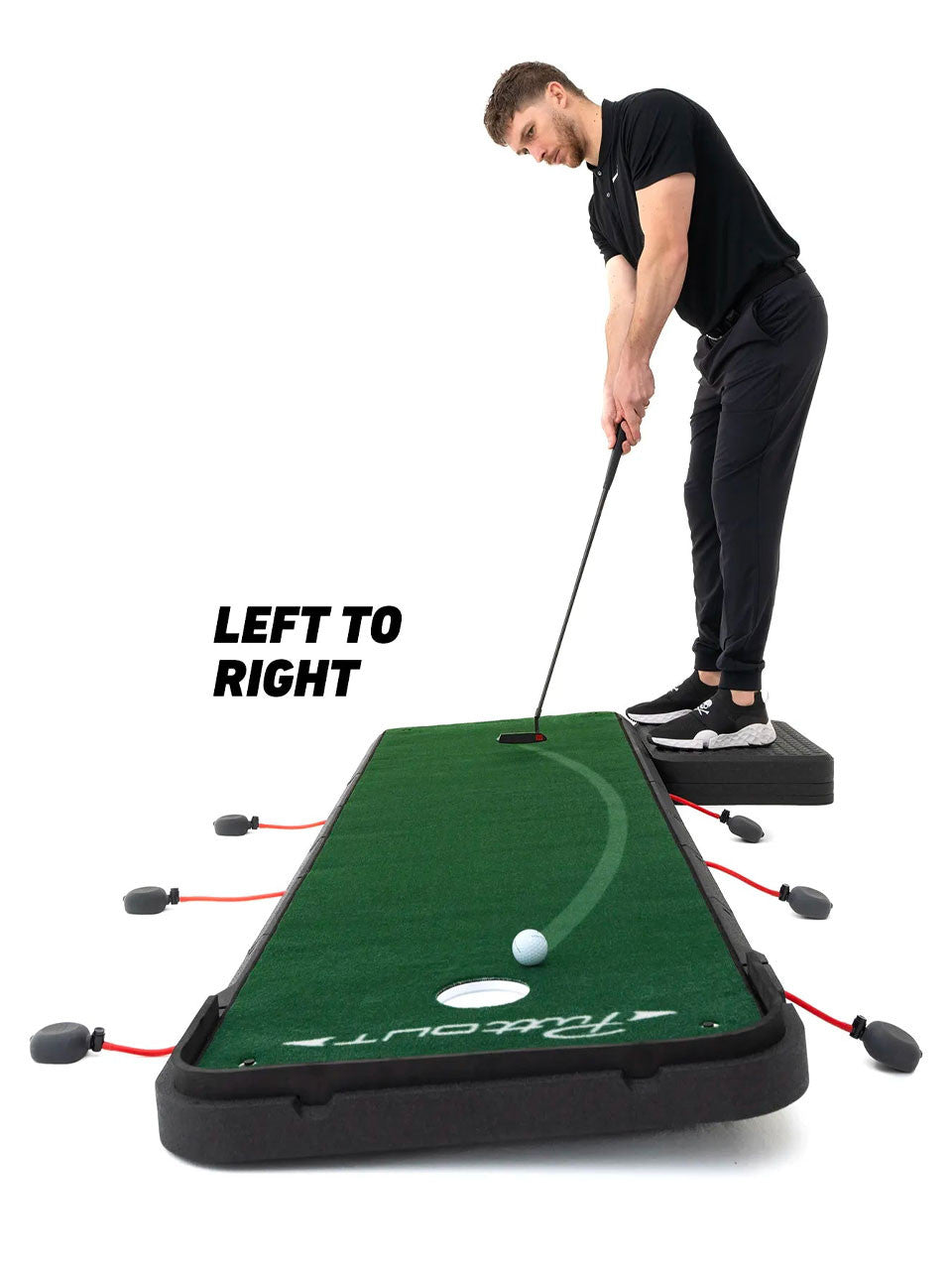 Puttout AirBreak Adjustable Putting Mat - Green