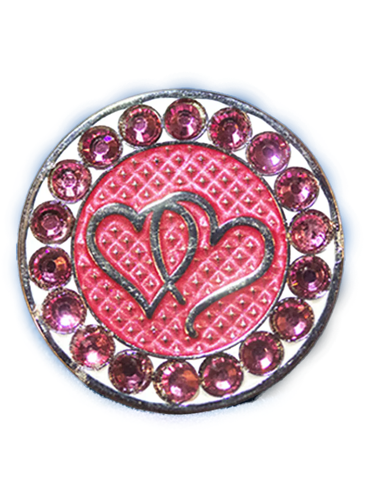 Redback Sport Ball Marker - Pink Heart