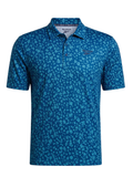 Reebok Floral Print Polo Shirt - Athletic Blue