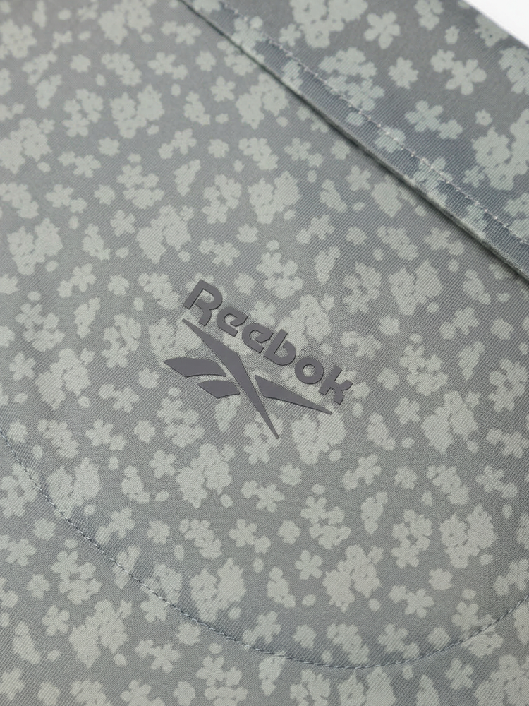 Reebok Floral Print Polo Shirt - Grey 3