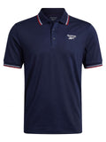 Reebok Solid Performance Polo Shirt - Vector Navy/Chalk/Vector Red