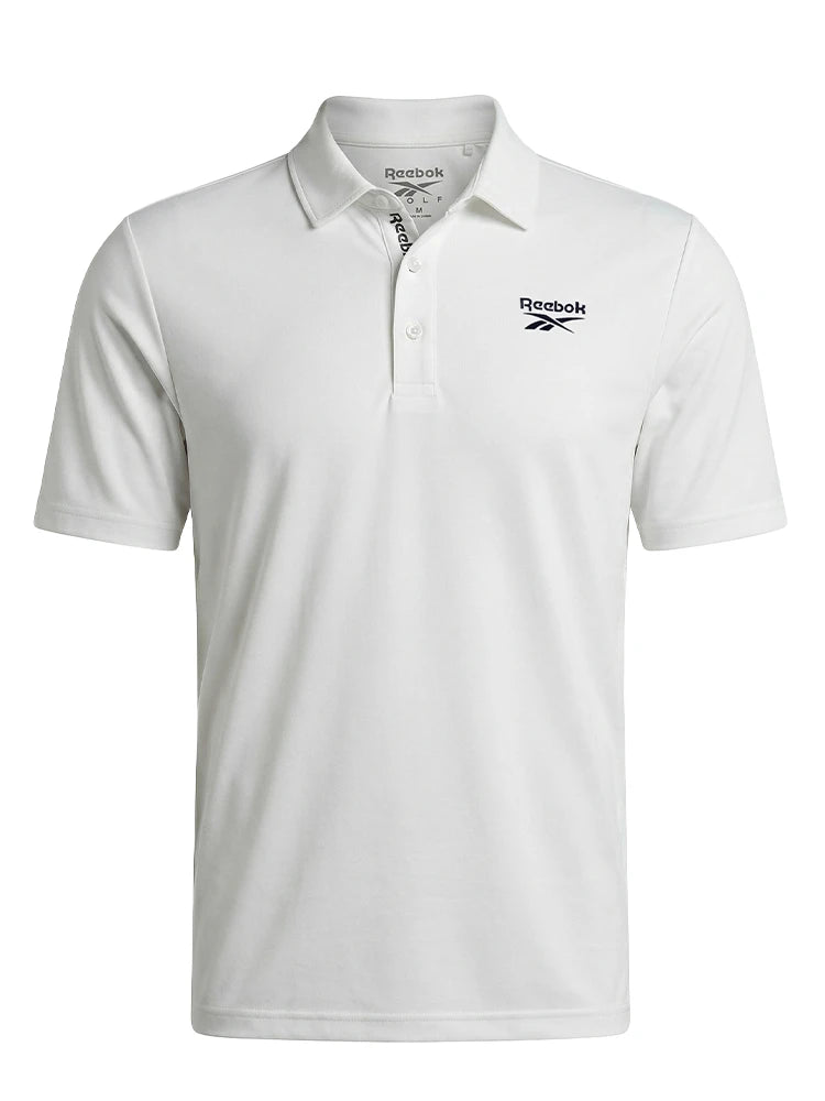 Reebok Solid Pique Polo Shirt - White