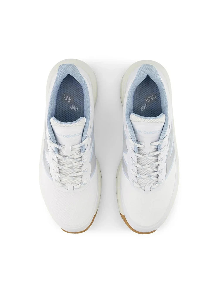 New Balance Womens Fresh Foam Contend v3 Golf Shoes - White/Blue