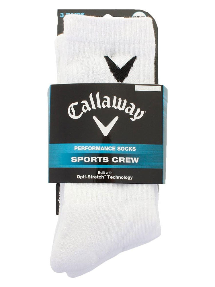 Callaway Sport Crew 3 Pack Socks