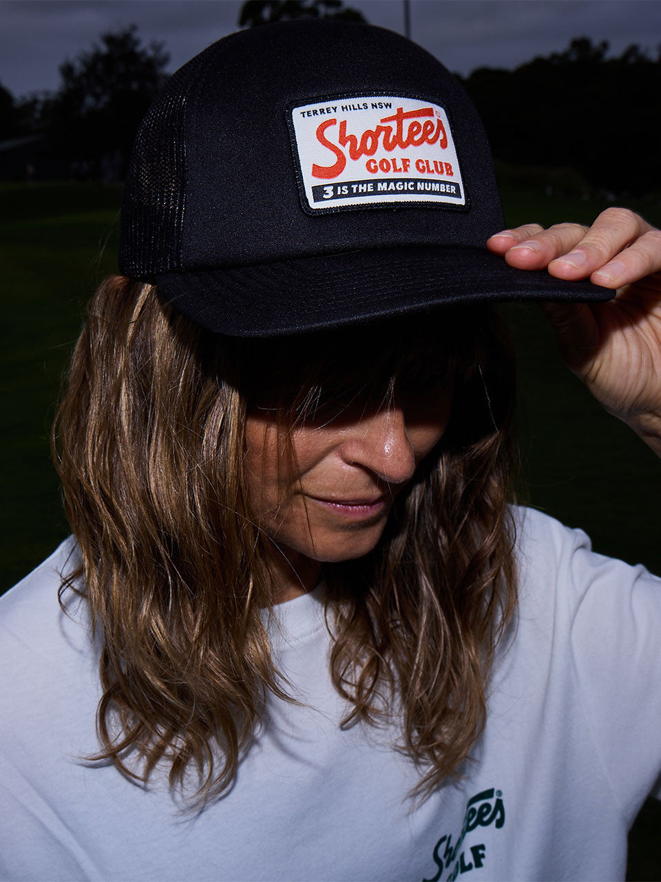 Shortees Golf Don't Talk Trucker Cap - Black
