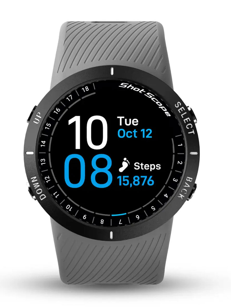 Shot Scope V5 GPS & Shot Tacking Golf Watch - Grey