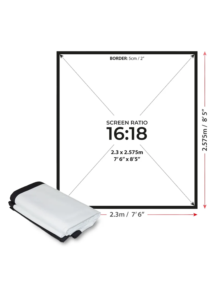 SimSpace Double Sided Impact Screen - 2.3 x 2.57 Metres