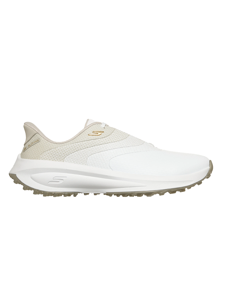 Skechers Womens GO GOLF Flow Slip 'Ins Golf Shoes - White/Natural