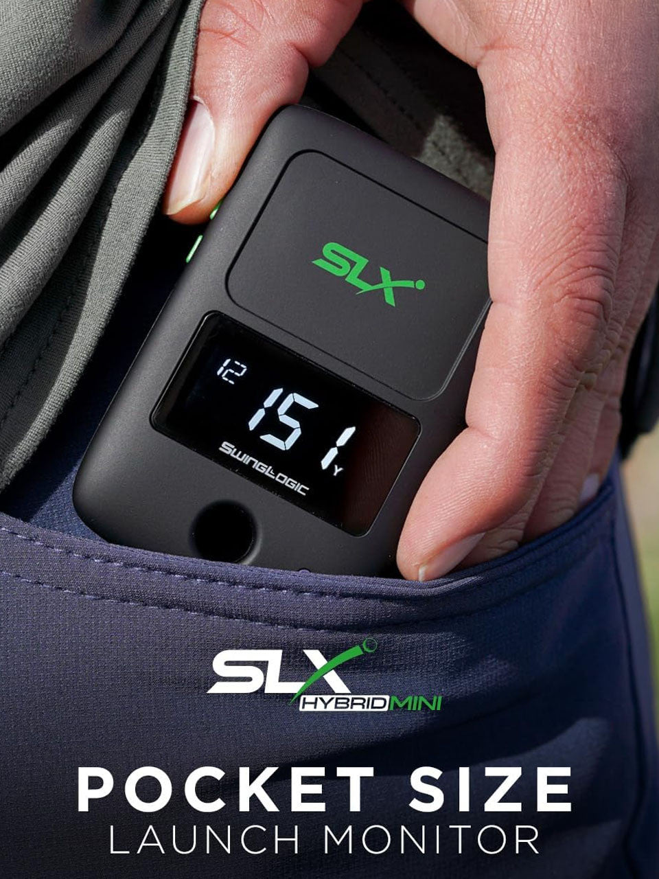 SwingLogic SLX Hybrid Mini Golf Launch Monitor