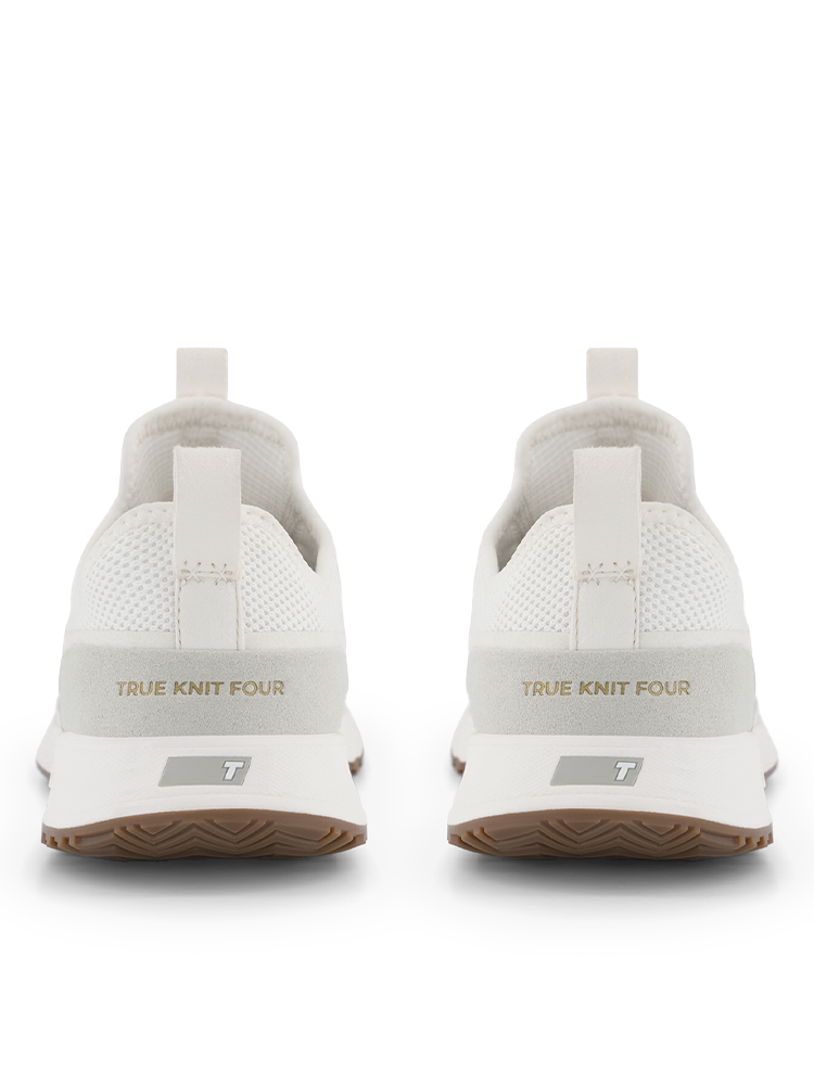 TRUE Linkswear All Day Knit Four Golf Shoes - Vintage White
