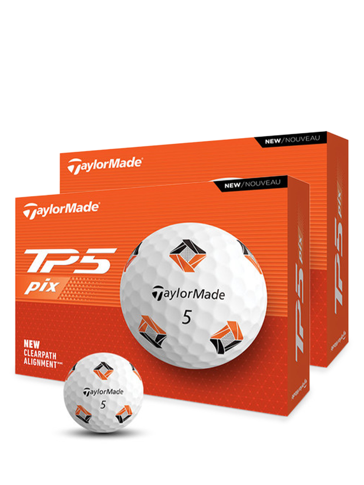 TaylorMade TP5 pix Golf Balls - 2 Dozen