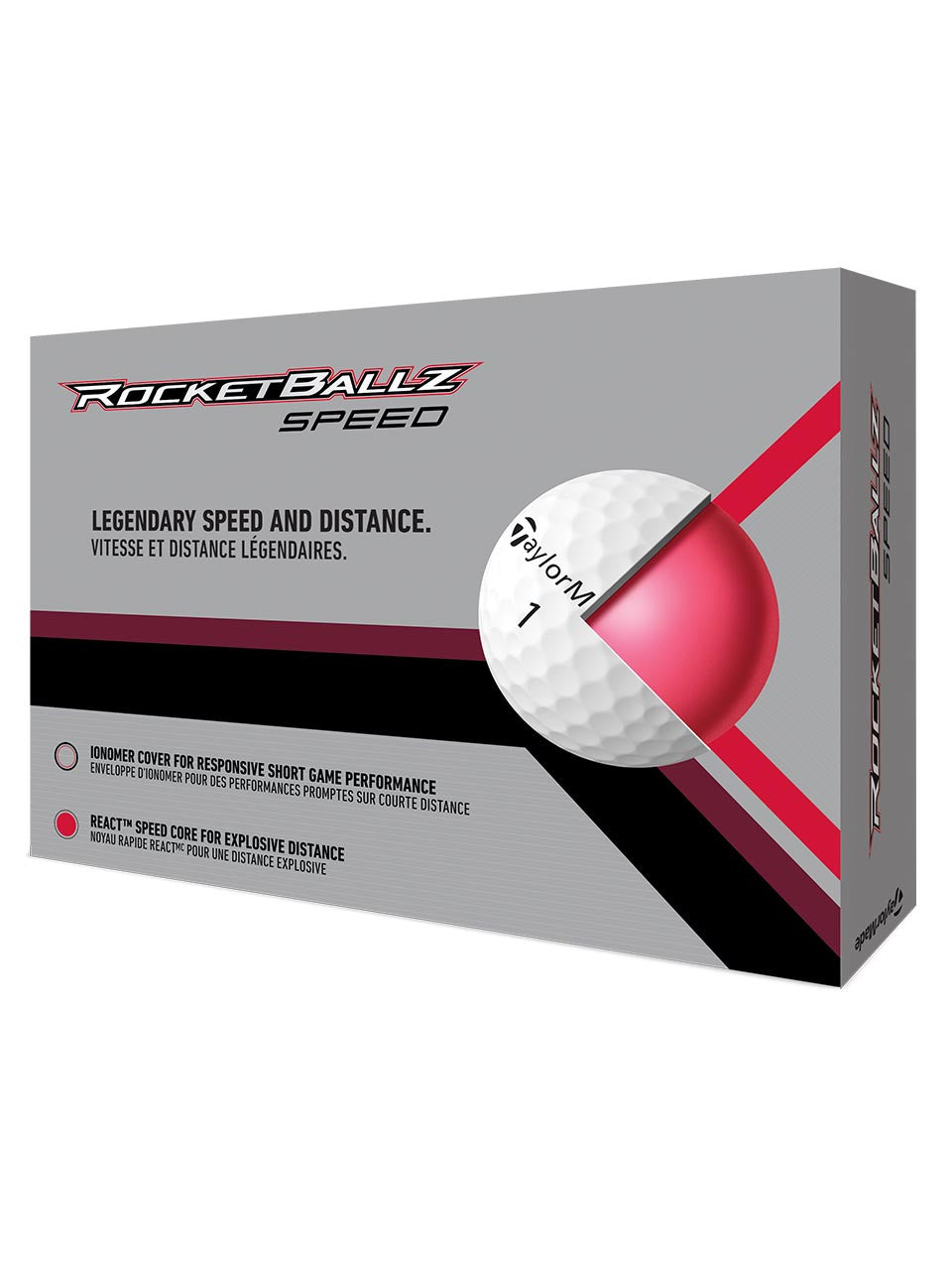 TaylorMade RocketBallz Speed 2025 Golf Balls - 6 Dozen