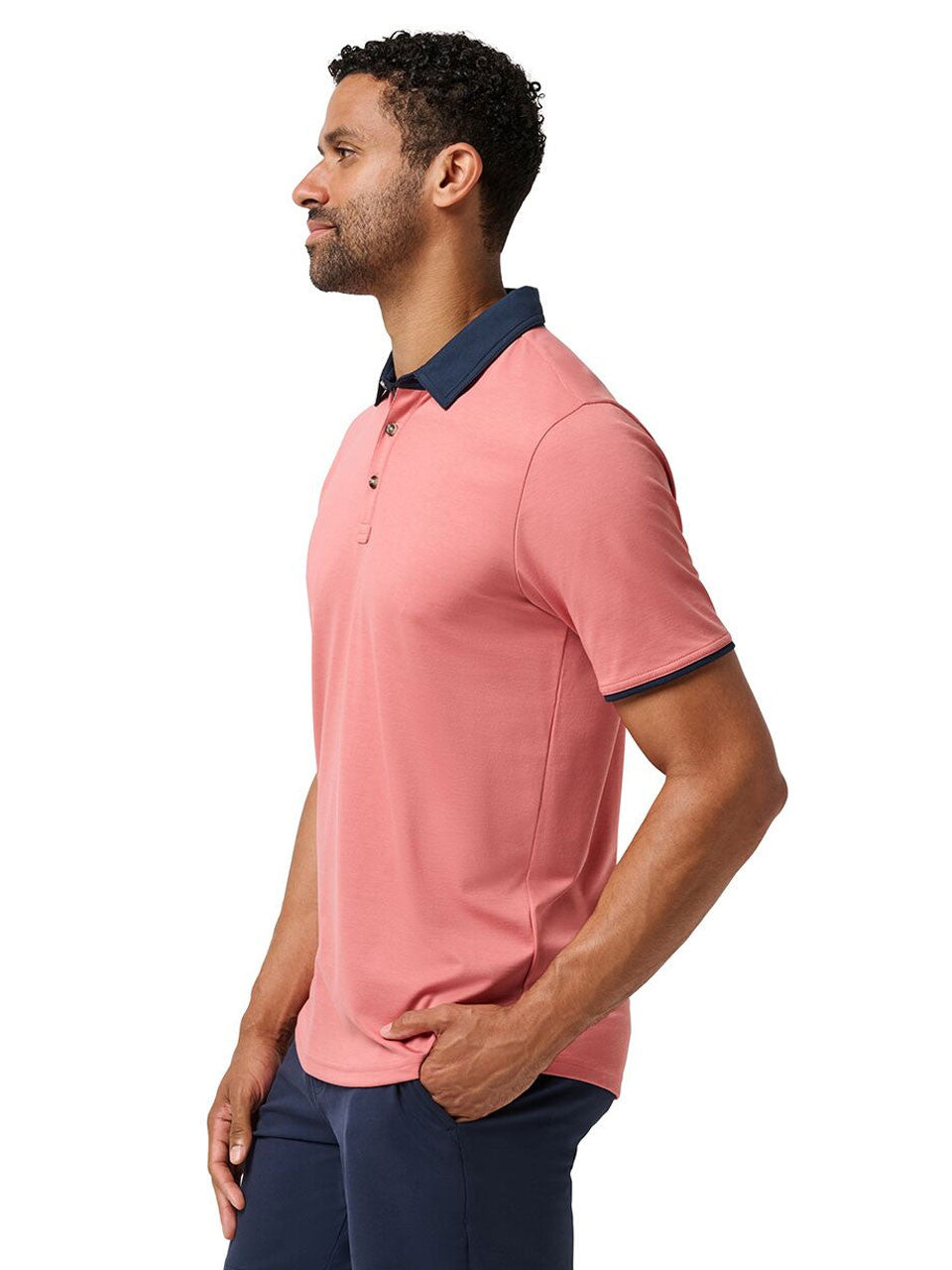 TravisMathew All Day Social Club Polo - Brick Dust