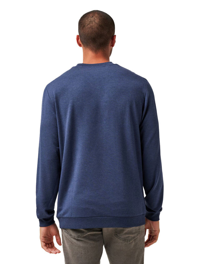 TravisMathew Amenities V-Neck - Heather Blue Nights