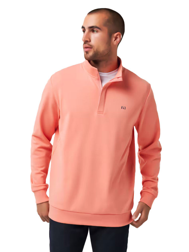 TravisMathew Cloud Quarter Zip 2.0 - Terra Cotta