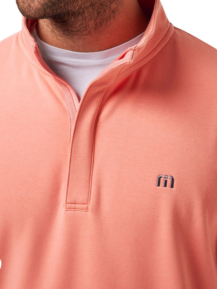 TravisMathew Cloud Quarter Zip 2.0 - Terra Cotta